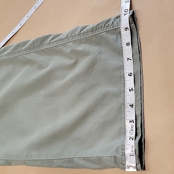 American Eagle Size 000S Washed Olive Green Mid Rise Baggy Wide Leg Cargo Pants - Picture 10 of 14